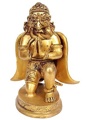 6" Handmade Garuda Brass Idol | Made In India