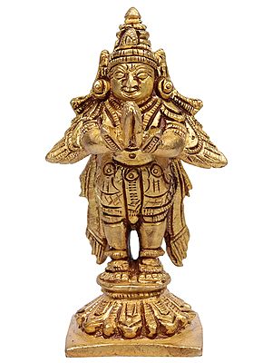 3" Garuda (Small Statue) In Brass | Handmade | Made In India