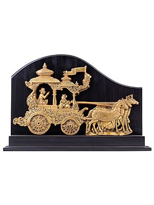 14" Gita Upadesha In Brass | Handmade | Made In India