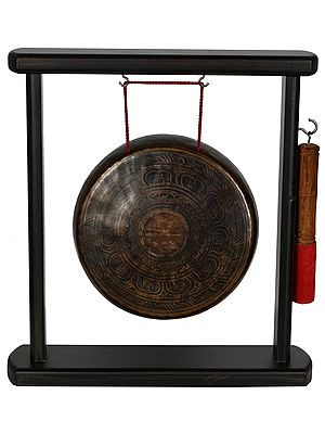 Tibetan Buddhist Gong with Mallet (Made in Nepal)