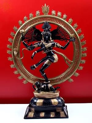 42" Large Size Lord Shiva As Nataraja Dancing on Apasmara In Brass | Handcrafted In India