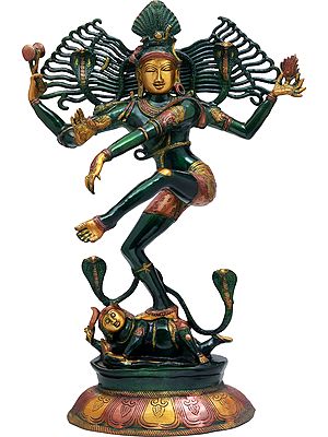 30" Large Size Brass Statue of Lord Shiva's Tandava Dance | Handmade | Made in India