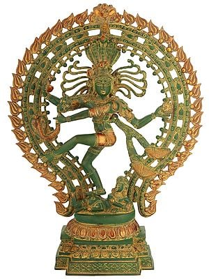 22" Lord Shiva as Nataraja In Brass | Handmade | Made In India