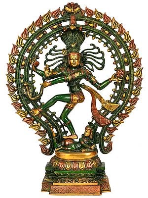 22" Lord Shiva as Nataraja In Brass | Handmade | Made In India