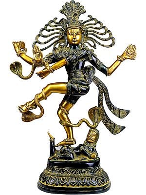 21" Lord Shiva as Nataraja In Brass | Handmade | Made In India