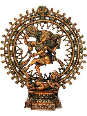 17" Shiva as Nataraja In Brass | Handmade | Made In India