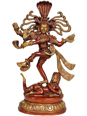 14" Divinity Of Nataraja's Tandava In Brass | Handmade | Made In India