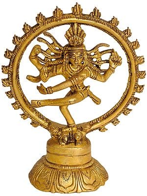 5" Nataraja In Brass | Handmade | Made In India