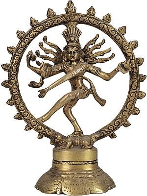 5" Nataraja In Brass | Handmade | Made In India