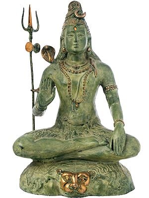 22" Lord Shiva In Brass | Handmade | Made In India