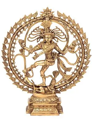 23" Nataraja In Brass | Handmade | Made In India