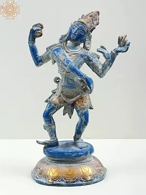 10" Dancing Shiva In Brass | Handmade | Made In India
