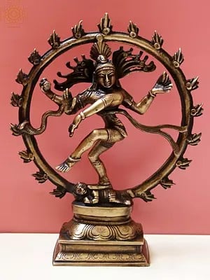 9" Nataraja In Brass | Handmade | Made In India