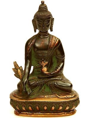 5" Myrobalan Buddha In Brass | Handmade | Made In India