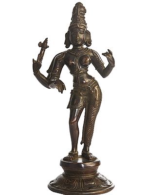11" Ardhanarishvara In Brass | Handmade | Made In India