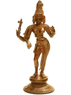 11" Ardhanarishvara In Brass | Handmade | Made In India