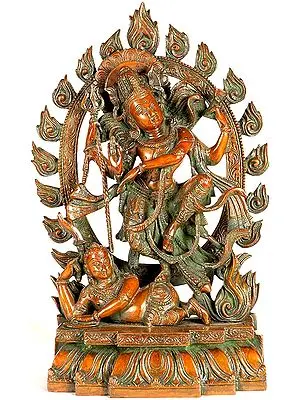 15" Shiva's Dance of Destruction (Tandava) In Brass | Handmade | Made In India
