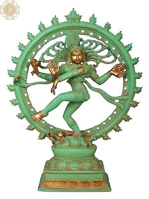 13" Nataraja Sculpture in Brass | Handmade | Made in India