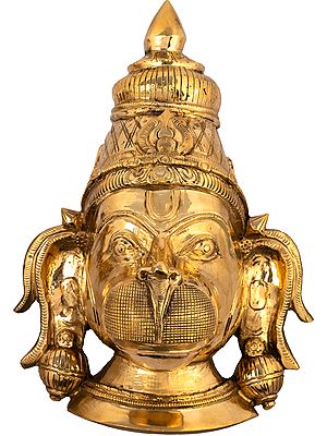 Imposing Hanuman Mask Wall-hanging