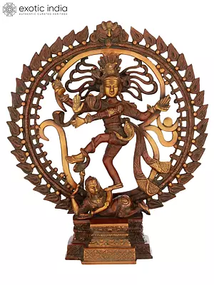 17" Let Nataraja Enrapture You In Brass | Handmade | Made In India