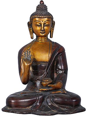 6" Lord Buddha Statue In Abhaya Mudra | Handmade | Made In India
