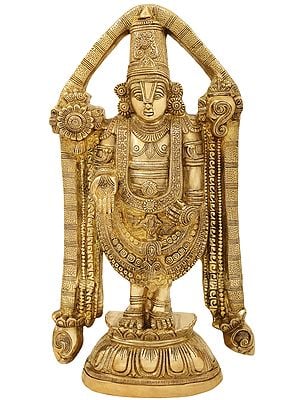 22" Tirupati Balaji In Brass | Handmade | Made In India