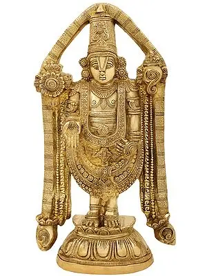 22" Tirupati Balaji In Brass | Handmade | Made In India