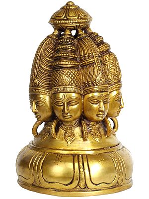 9" The Resplendence Of Mukhalingam In Brass | Handmade | Made In India