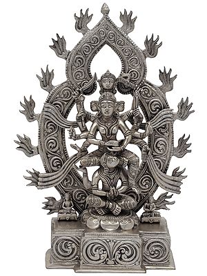 12" Kamakhya Devi Brass Statue | Handmade | Made in India