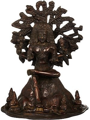 12" The Magnificence Of Dakshinamurti Shiva In Brass | Handmade | Made In India