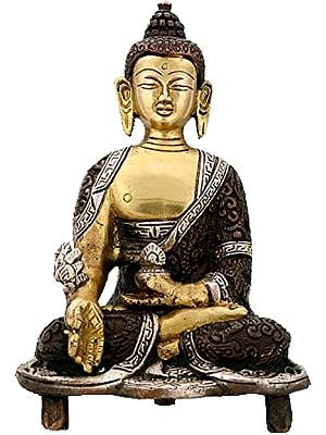 Medicine Buddha, Seated Upon A Chowki