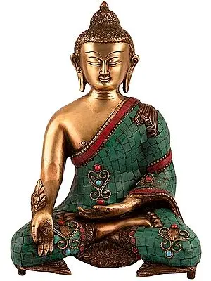 Buddha Steeped In Meditation, His Skin Resplendent With The Calm Within