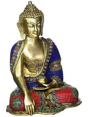 Seated Buddha, His Hand In Bhumisparsha Mudra