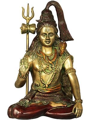 12" Bhagawan Shiva In Brass | Handmade | Made In India