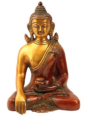 Sitting Style Meditating Bhumisparsa Buddha Statue + Cash Envelope (Pack Of 10)