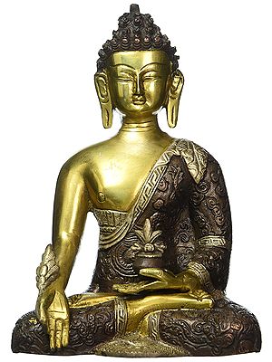 Tibetan Shakyamuni Medicine Buddha Statue Bronze Sculpture