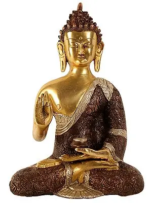 Shakyamuni, His Hand In Abhaya Mudra