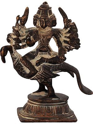 5" Brass Karttikeya Statue - Son of Shiva | Handmade | Made in India