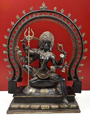 The Invincible Kali, Seated Under A Flaming Prabhavali