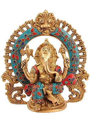 Ganesha Shrine (Richly Inlaid)