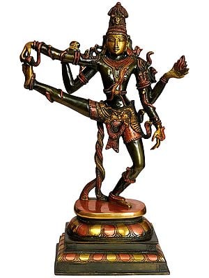 18" Natesh, The Deity Of The Performing Arts In Brass | Handmade | Made In India