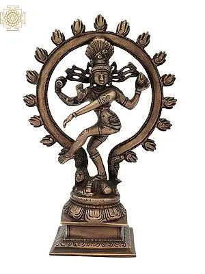 9" The Lissome Nataraja In Brass | Handmade | Made In India