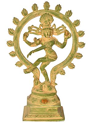 9" The Lissome Nataraja Brass Sculpture | Handmade | Made in India