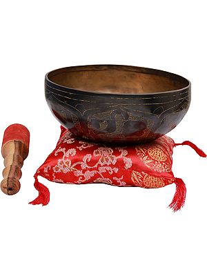 8" Tibetan Buddhist Singing Bowl | Handmade |