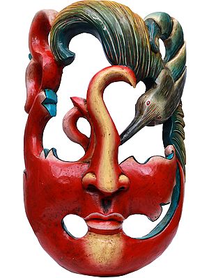 Riotously Coloured Example of Makonde (Mask Made of Different Animal Figures)