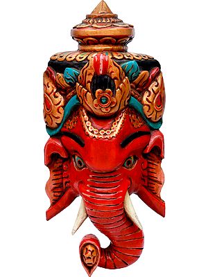 Lord Ganesha Nepalese Wall Hanging Mask