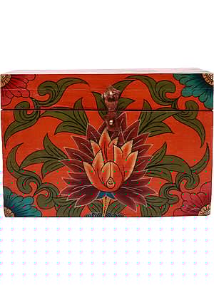 Tibetan Buddhist Double Dorje Ritual Box from Nepal