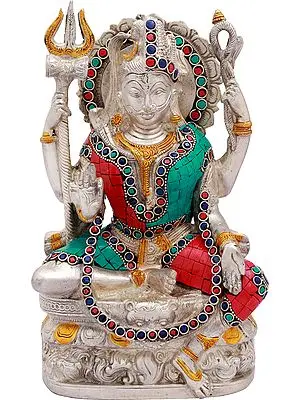 9" Ardhanarishvara (Shiva-Shakti) In Brass | Handmade | Made In India