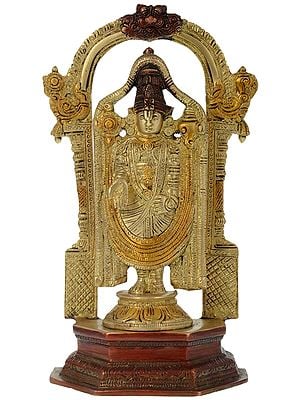 Lord Tirupati Balaji Standing Brass Statues