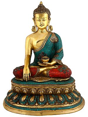21" Buddha Brass Statue In Brass | Handmade | Made In India